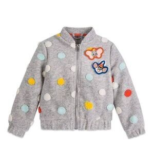 DISNEY Dumbo Gray Polka Dot Jacket for Little Girls 2T